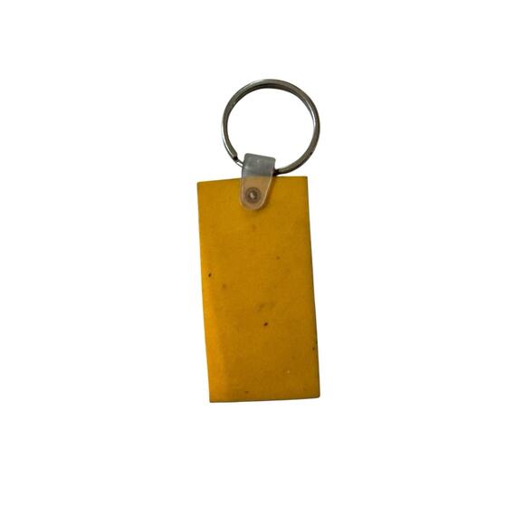 Vintage Donnelley Advertising Keychain Yellow Pages Style Logo Promo Key Ring - Picture 2 of 5